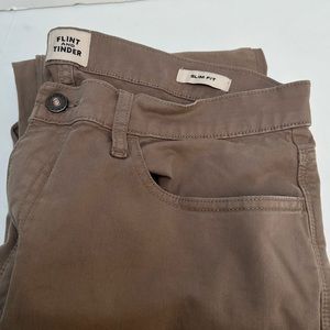Flint And Tinder Slim Fit Khakis Chinos Size 34